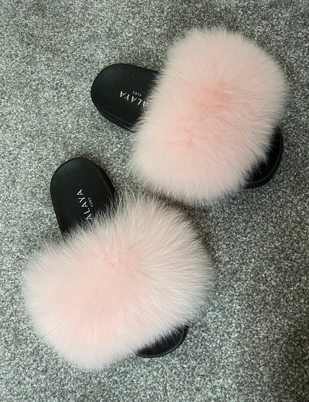 Pink Fur Sliders
